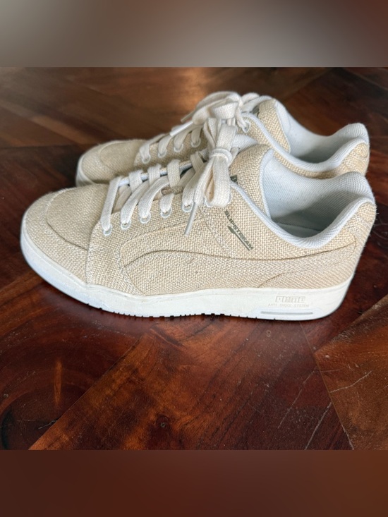 Puma Slipstream Lo Texture Sneaker | Urban Outfitters Puma Slipstream Lo Eco Lace Up Sneakers in Linen :: men 6 / women 7.5